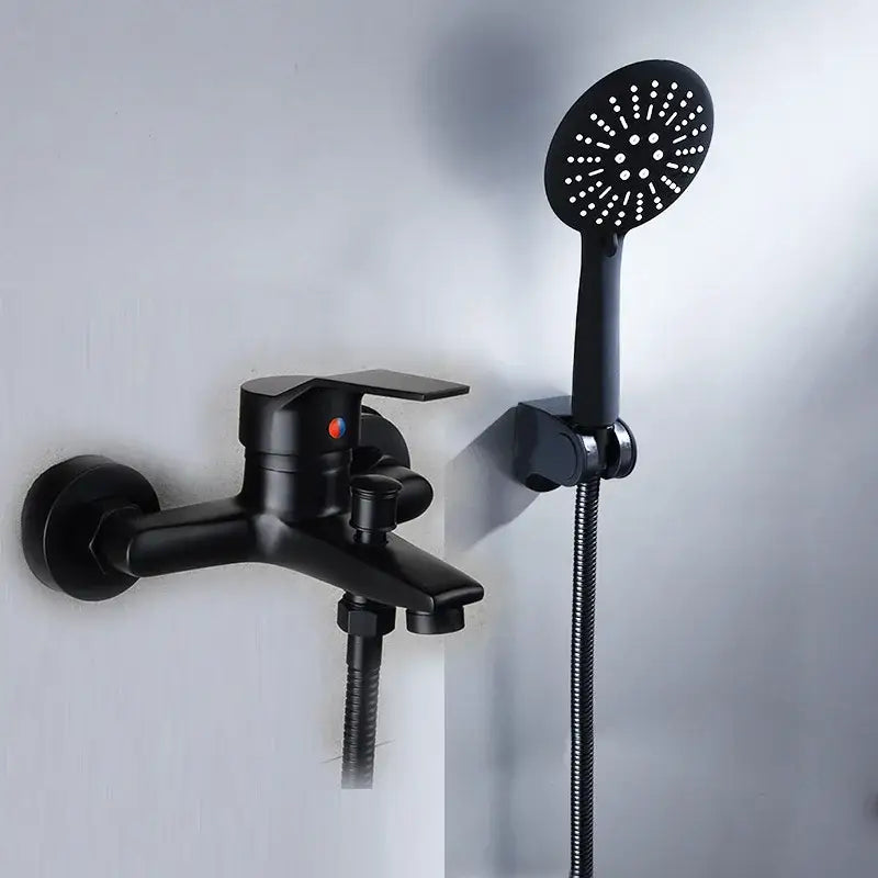 Black Wall Shower Faucet