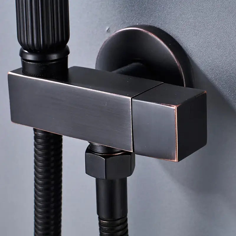 Black Handheld Bidet Faucet
