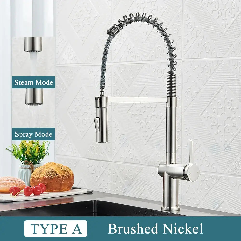 Matte Black Spring Faucet