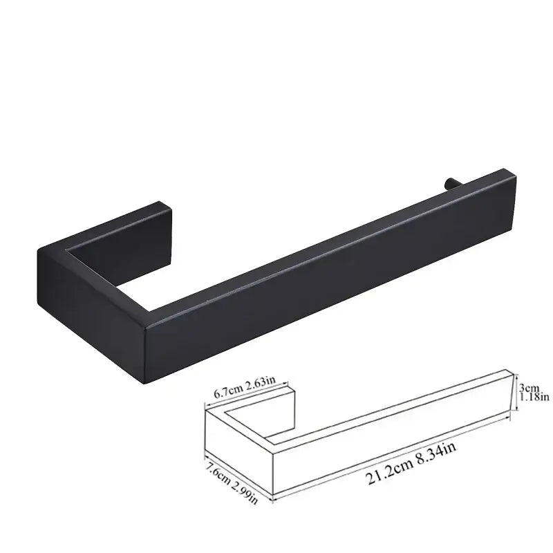 Black Bathroom Hardware Set