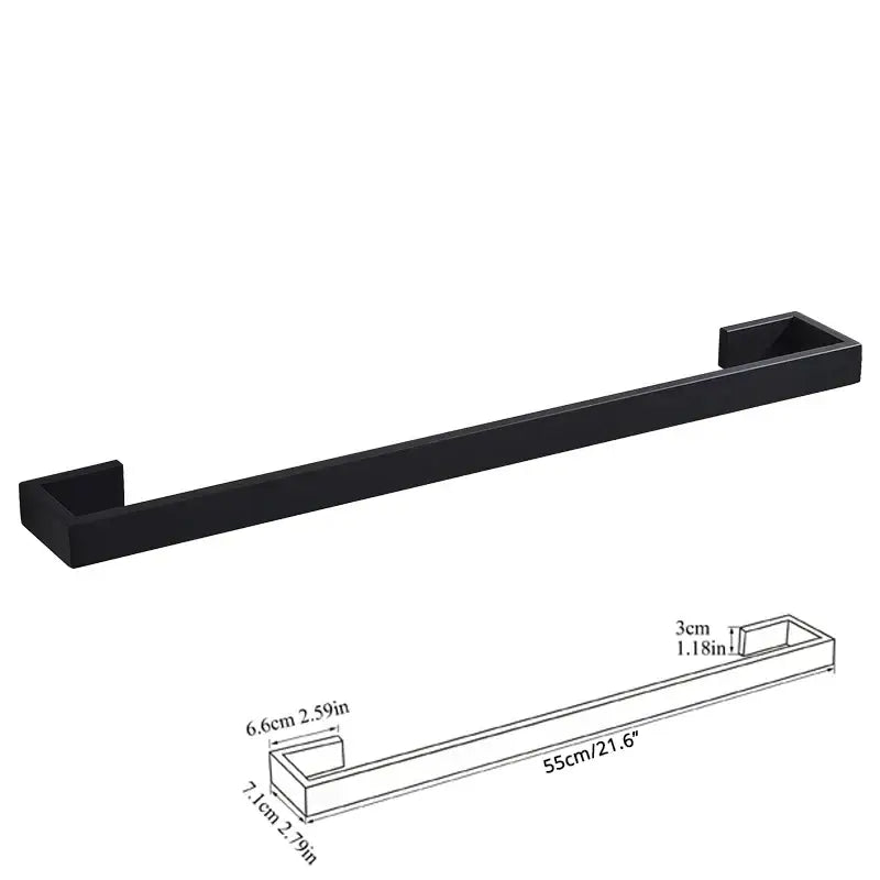 Black Bathroom Hardware Set