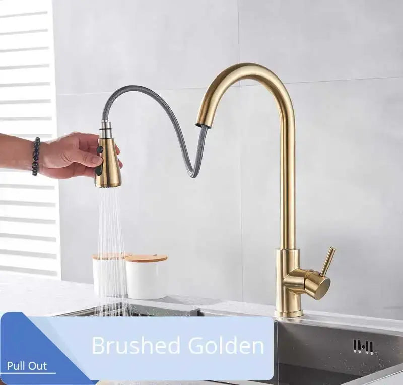 Black High Arc Kitchen Faucet