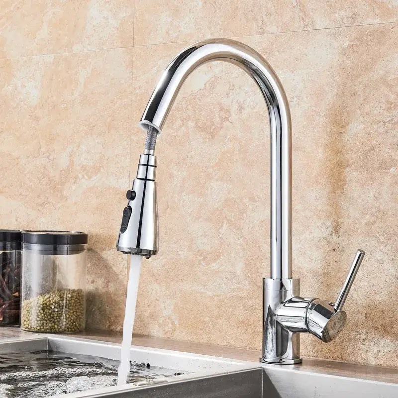 Black High Arc Kitchen Faucet