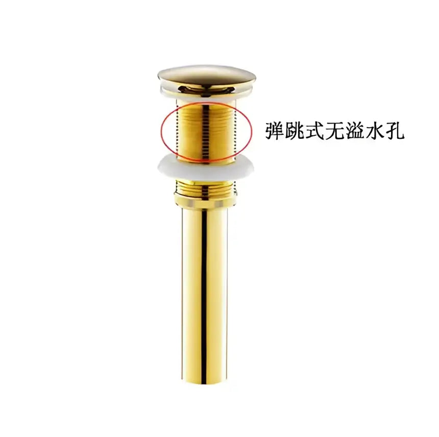Brushed Gold Drain Assembly