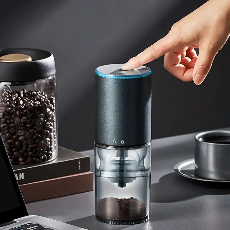 Teal Electric Coffee Grinder