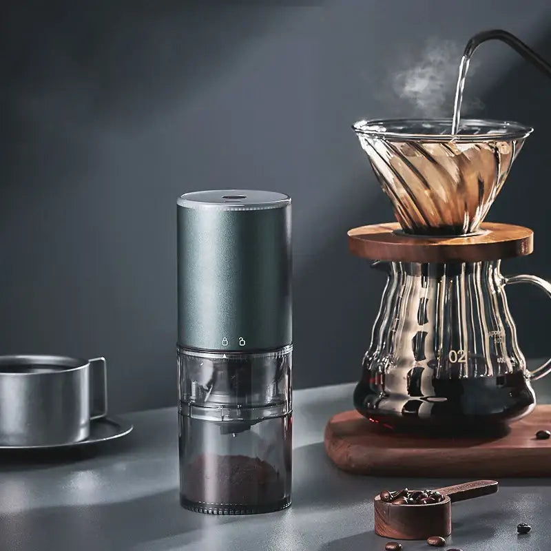Teal Electric Coffee Grinder