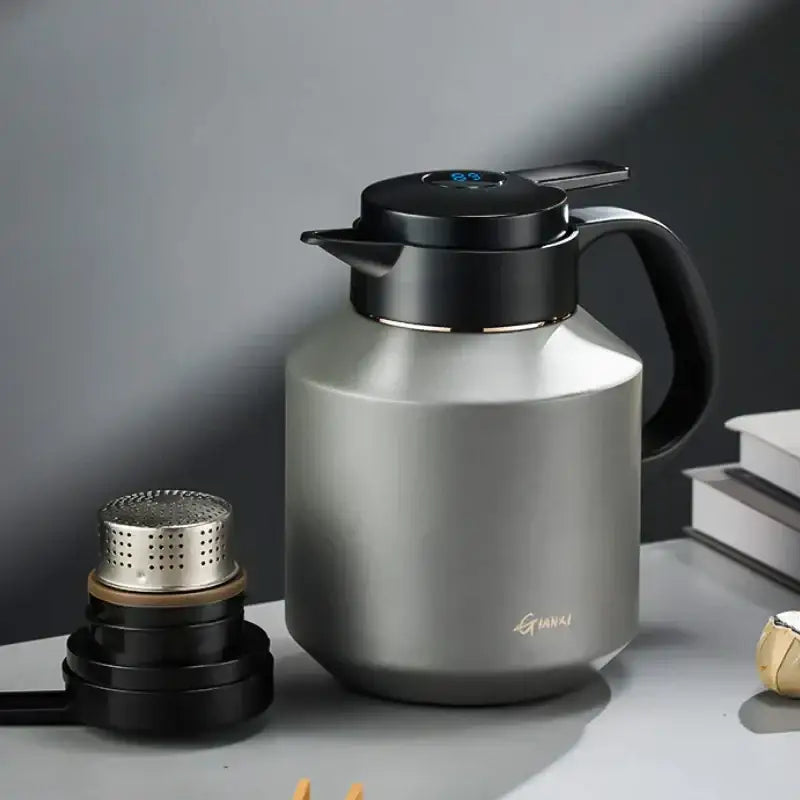 Gray Stainless Vacuum Flask