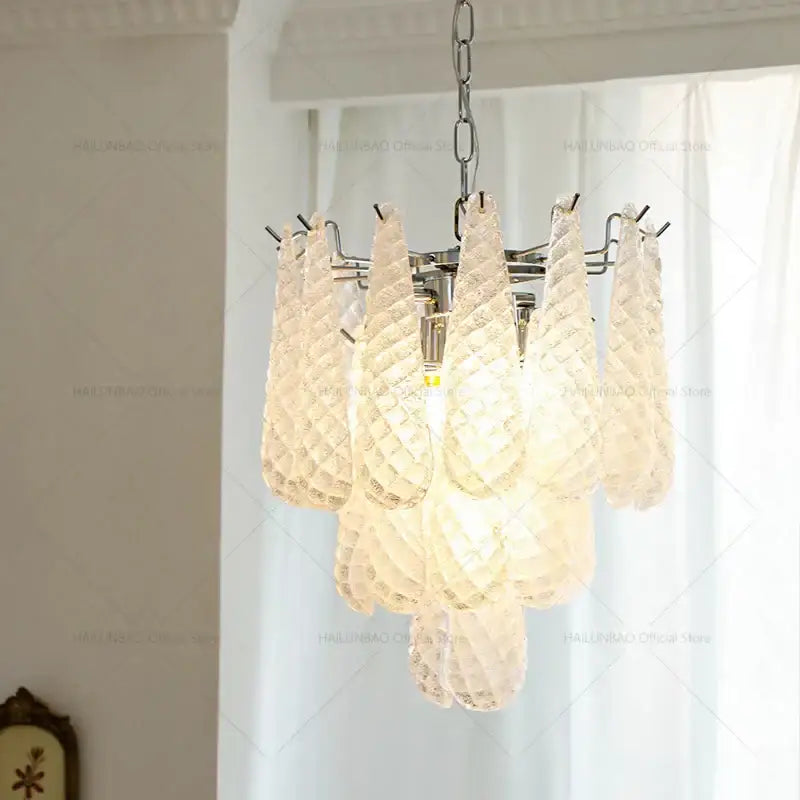 Crystal Glass Chandelier Medieval Cascade Style
