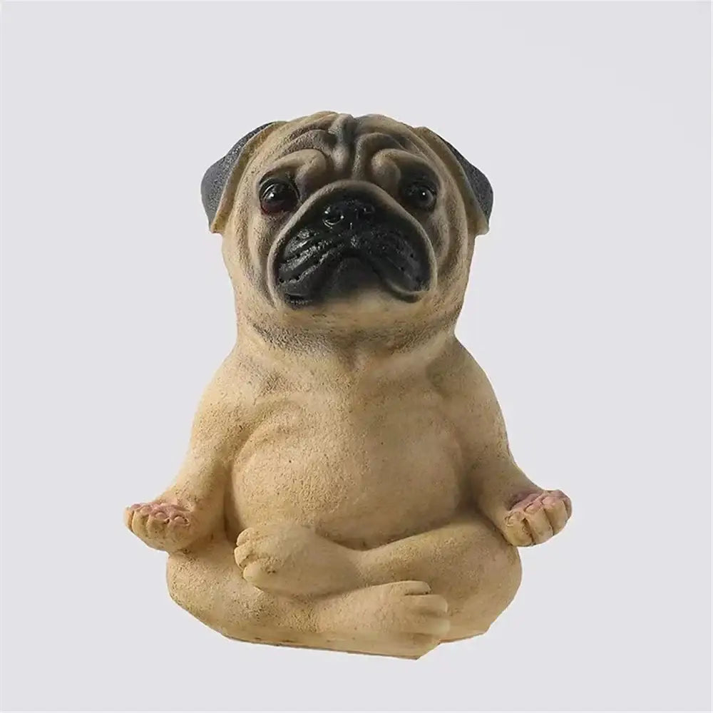 Glossy Bulldog Resin Statue