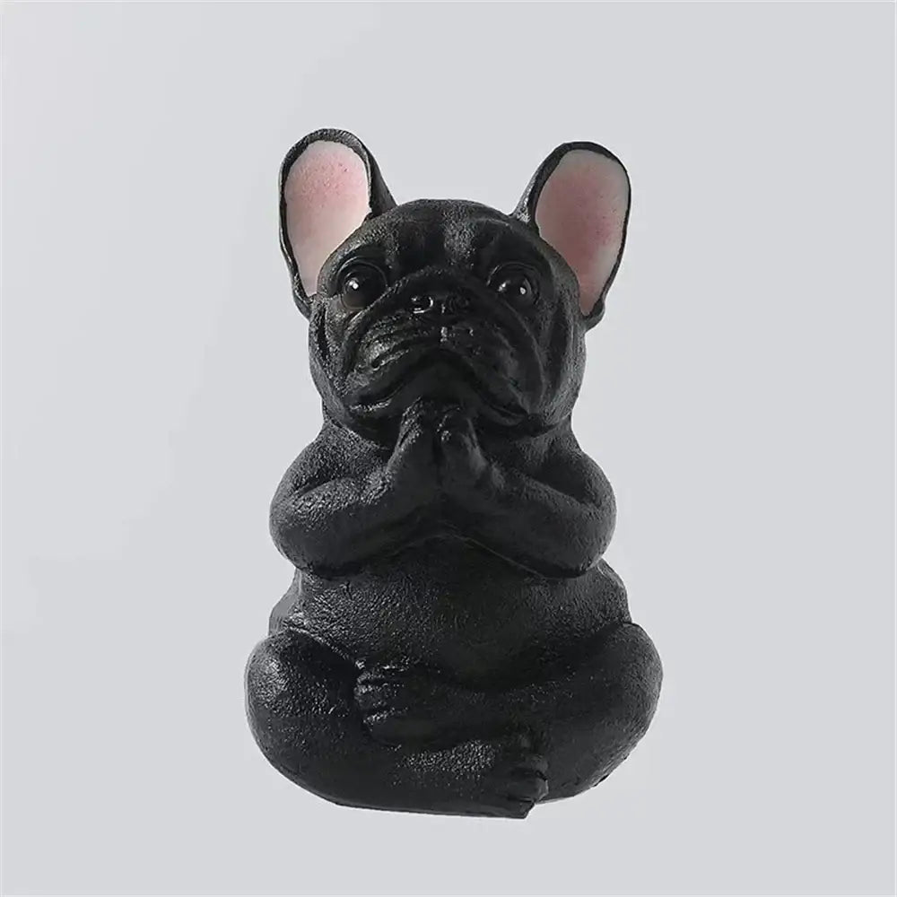 Glossy Bulldog Resin Statue