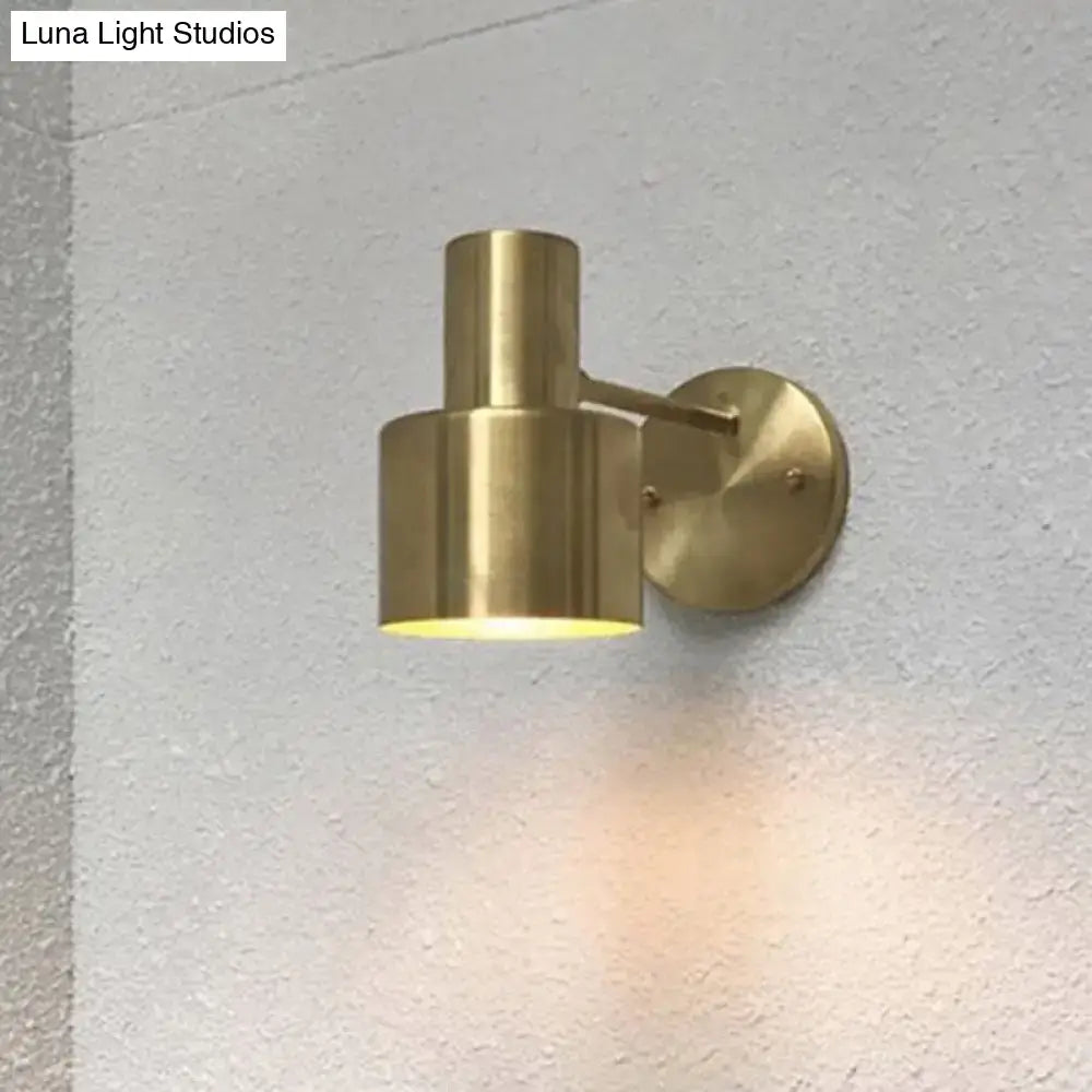Gold Metal Cage Sconce