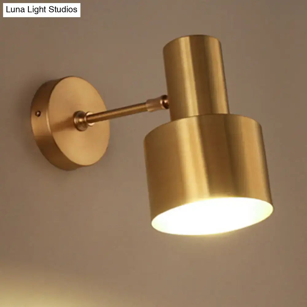 Gold Metal Cage Sconce