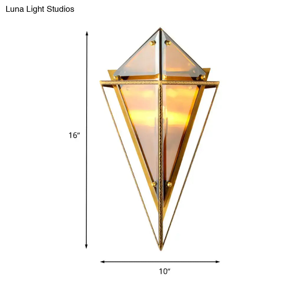 Amber Crystal Wall Light