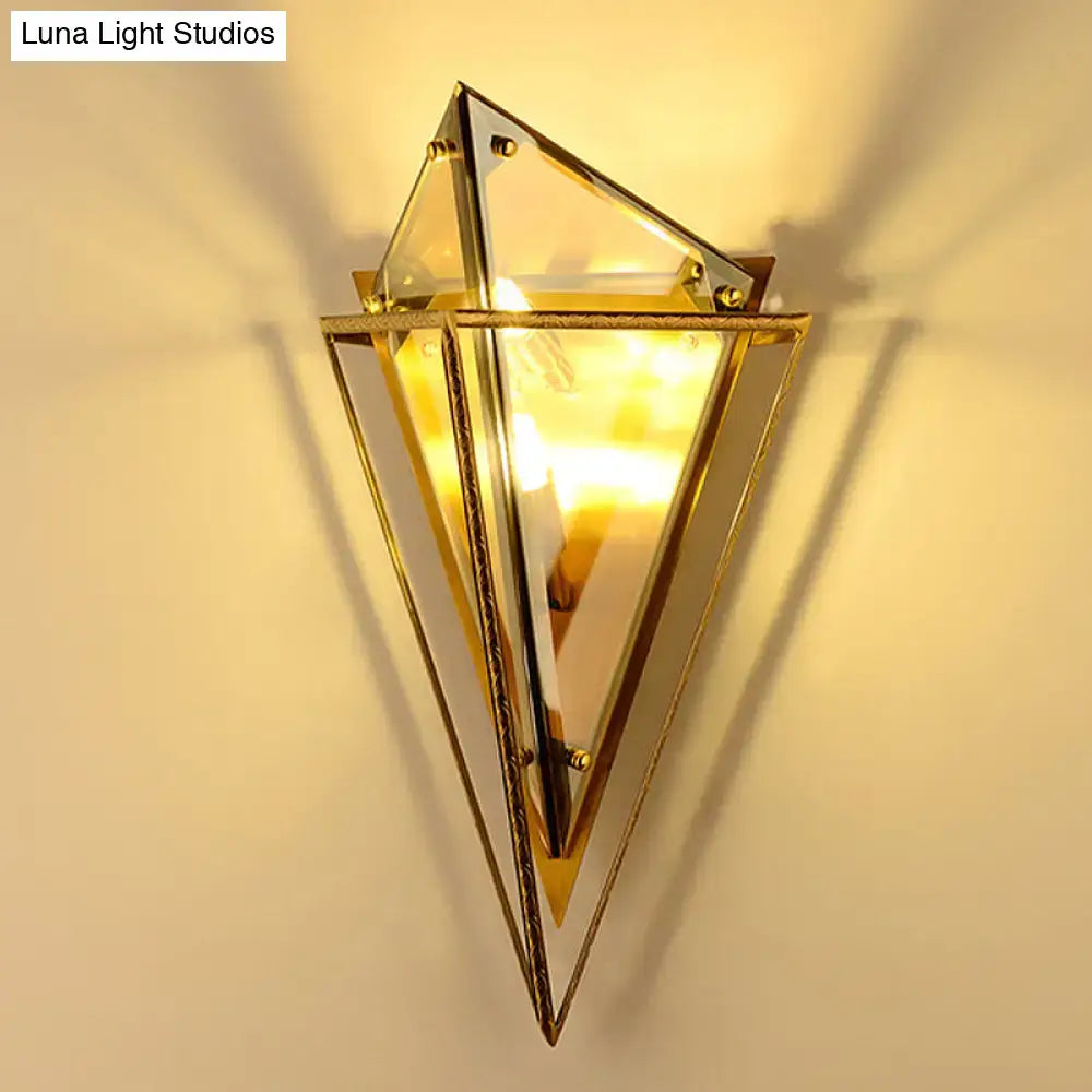 Amber Crystal Wall Light