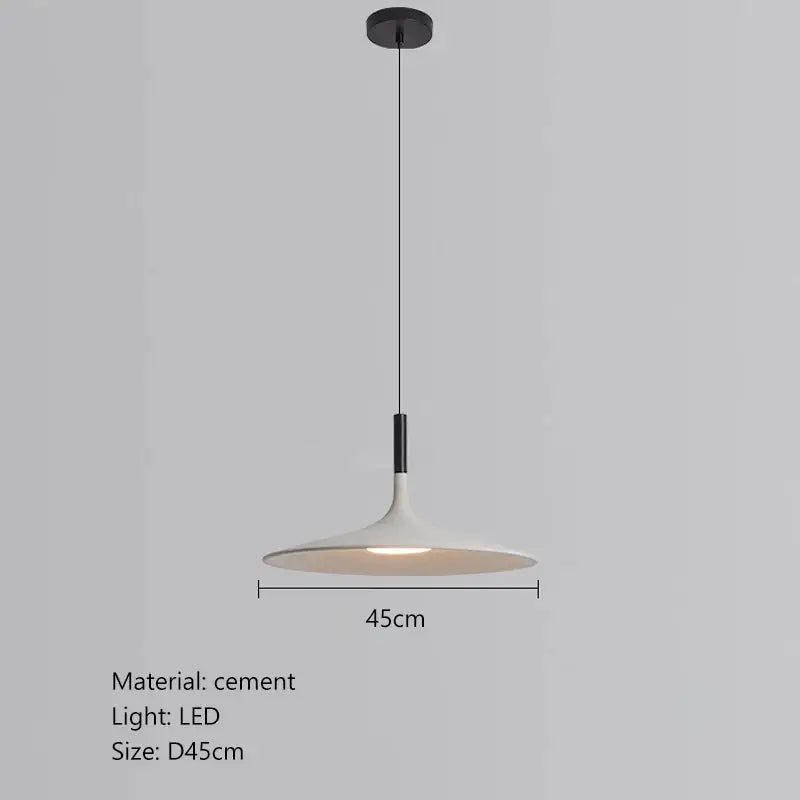Beige Cement Pendant Light