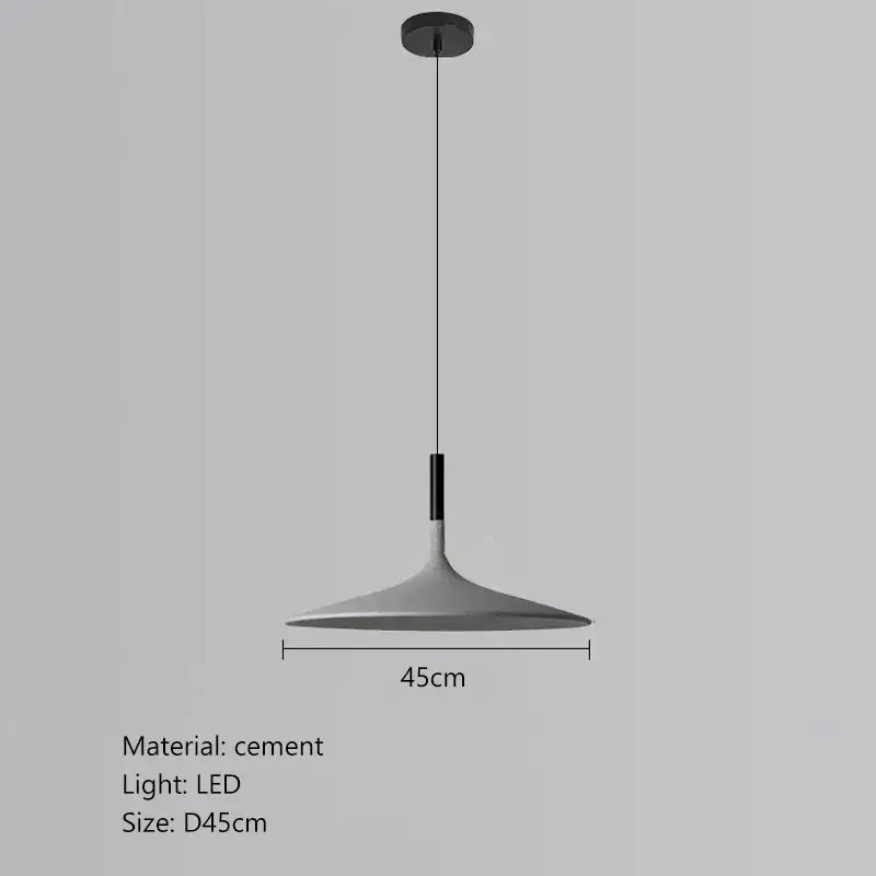 Beige Cement Pendant Light