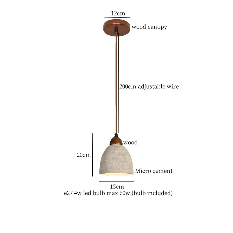 Cement LED Pendant Light