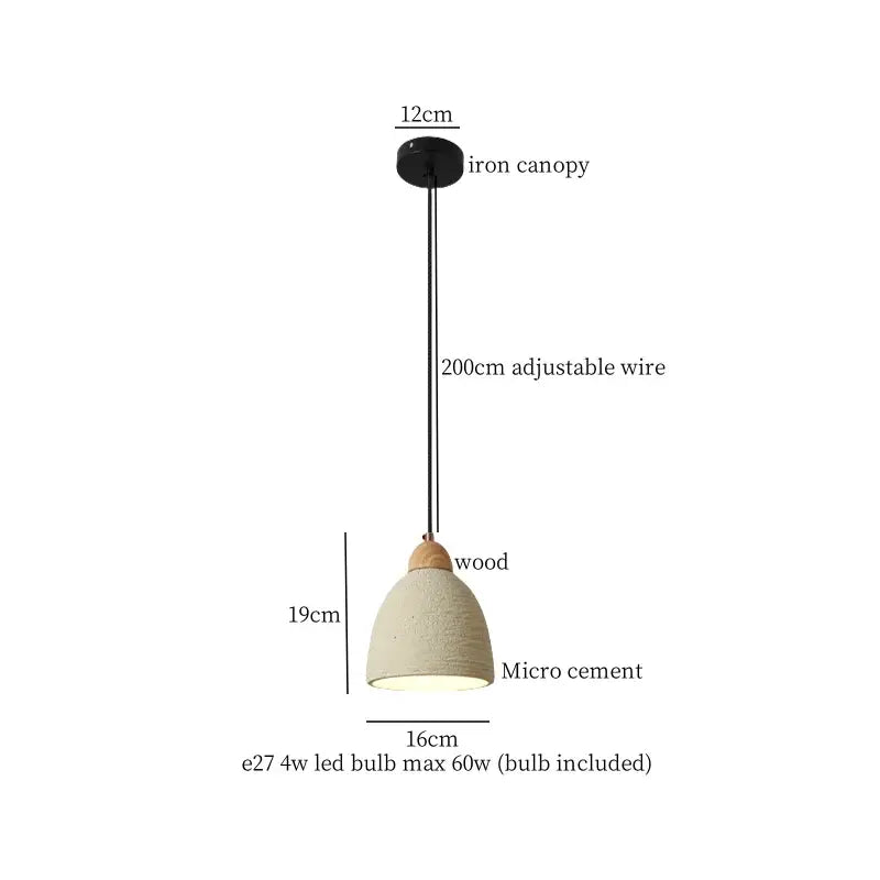 Cement LED Pendant Light