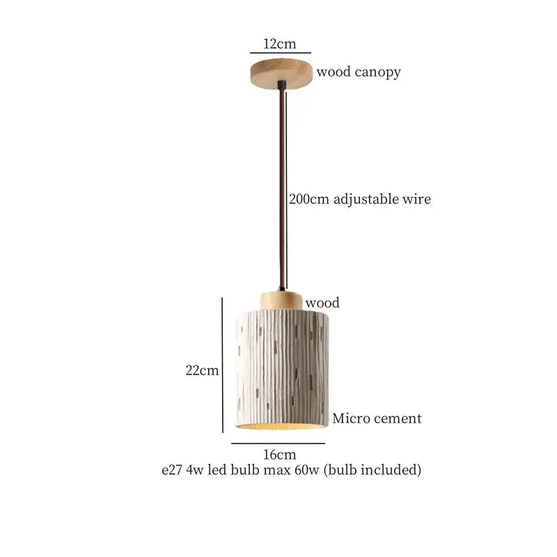 Cement LED Pendant Light