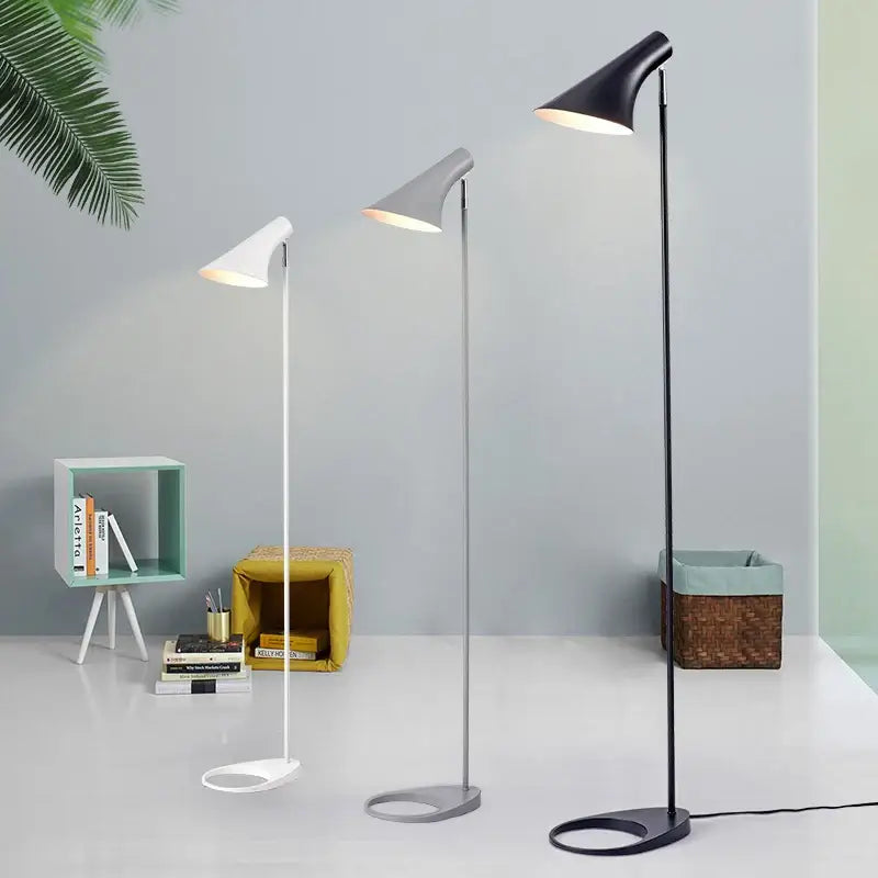 Black LED Floor Lamp with Remote Control
