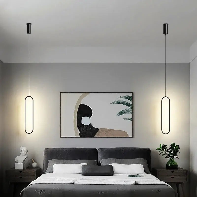 Black Aluminum LED Chandelier