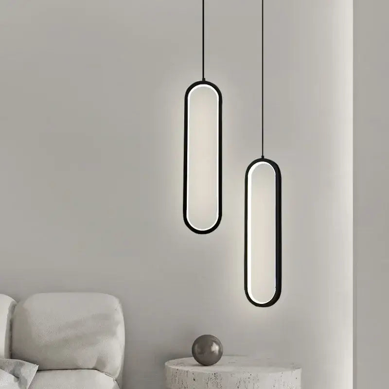 Black Aluminum LED Chandelier