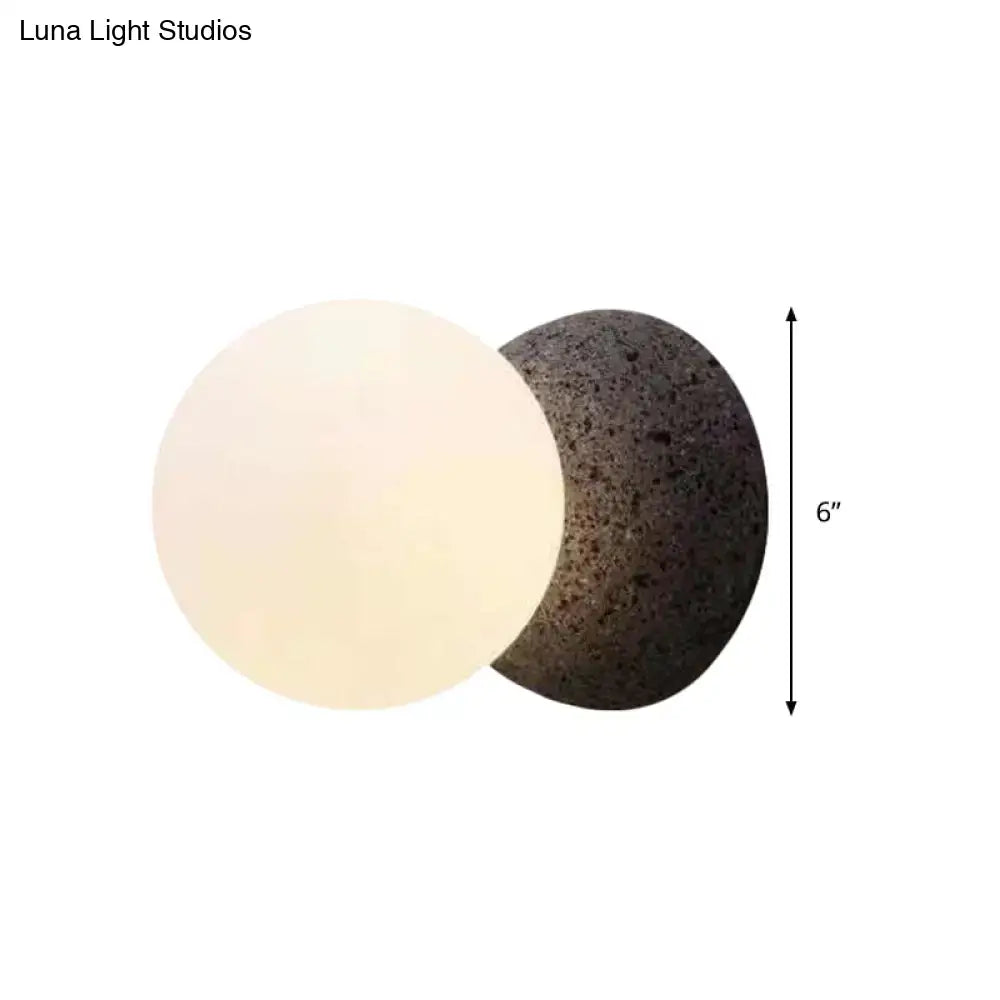 Black Glass Minimalist LED Wall Sconce