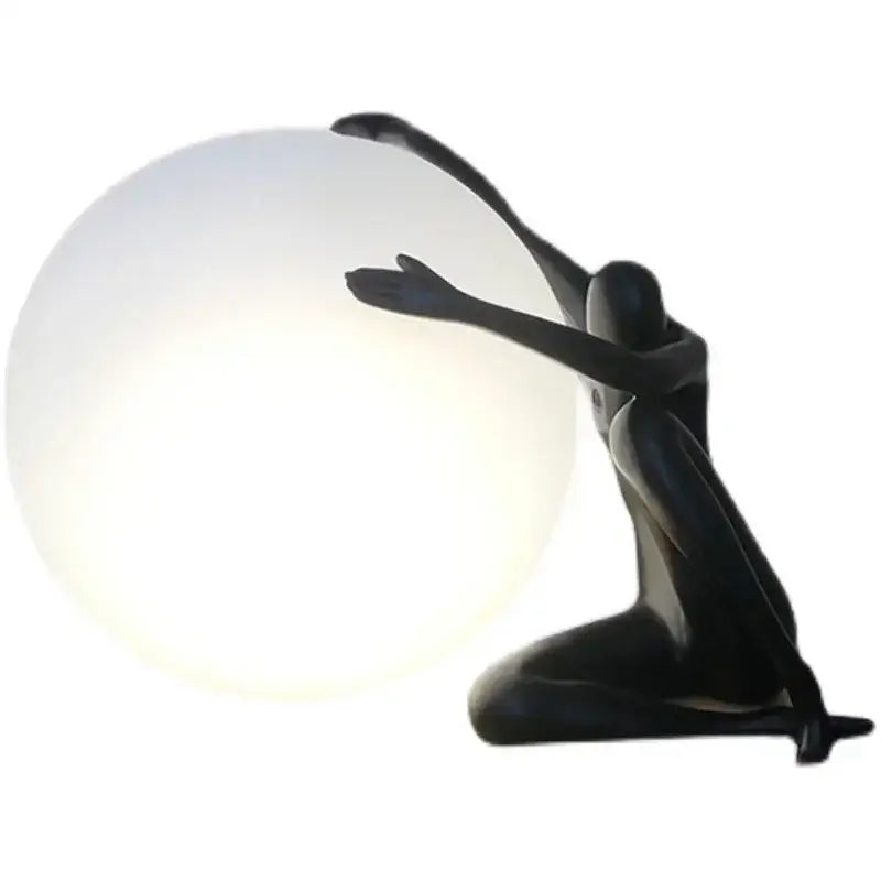 White Humanoid Table Lamp
