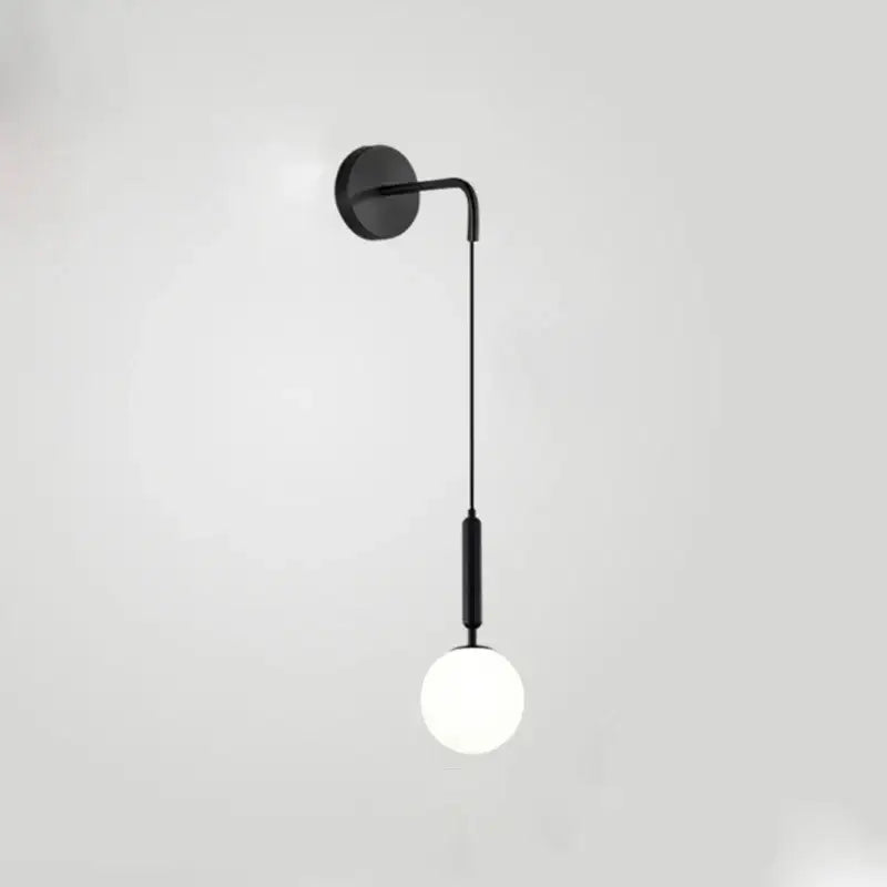 Brass Glass Wall Sconce with Frosted Shade