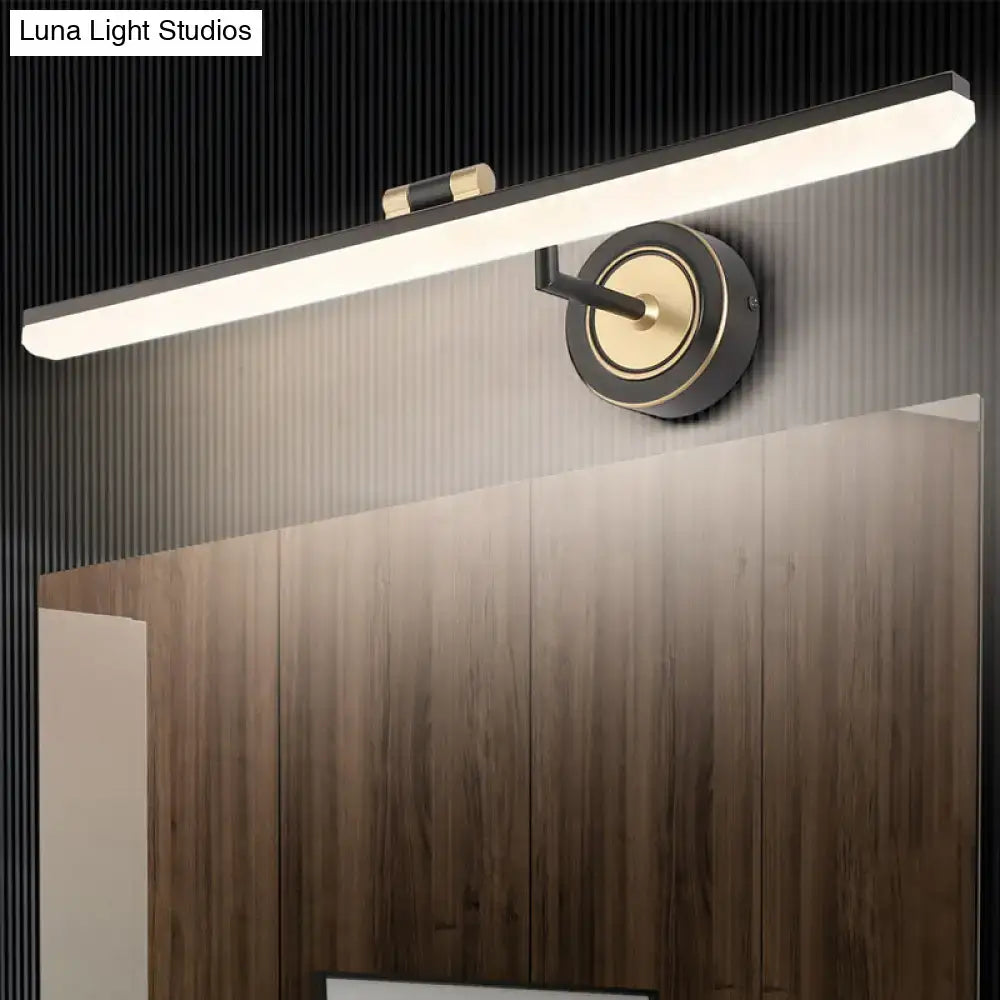 Brass Swing Arm Vanity Light