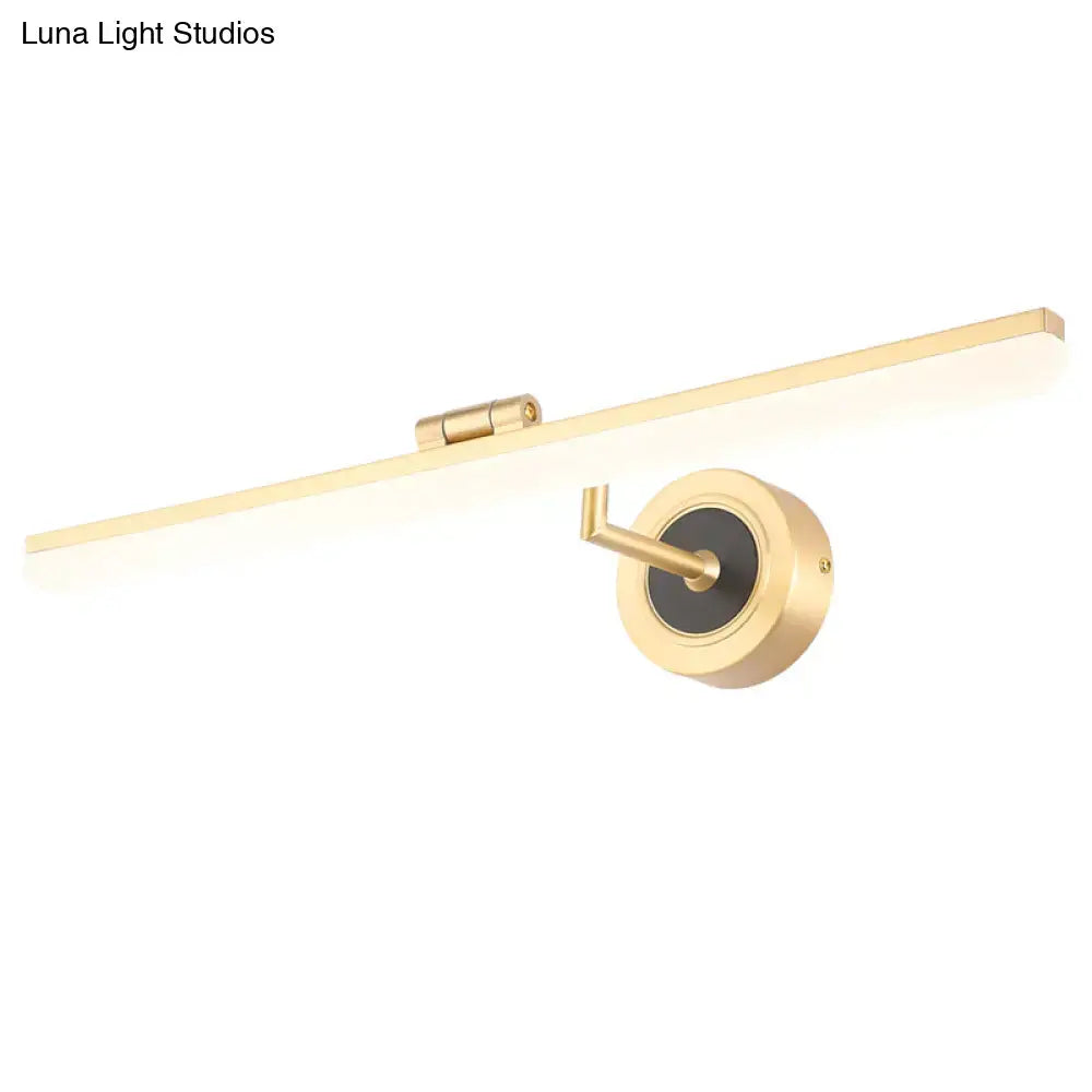 Brass Swing Arm Vanity Light