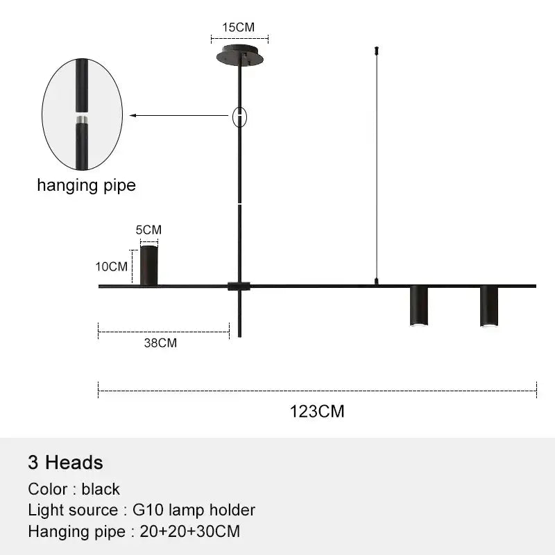 Black Chandelier Pendant Light