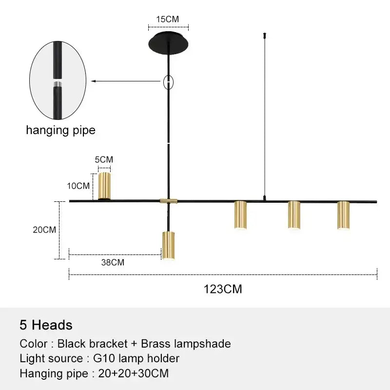Black Chandelier Pendant Light
