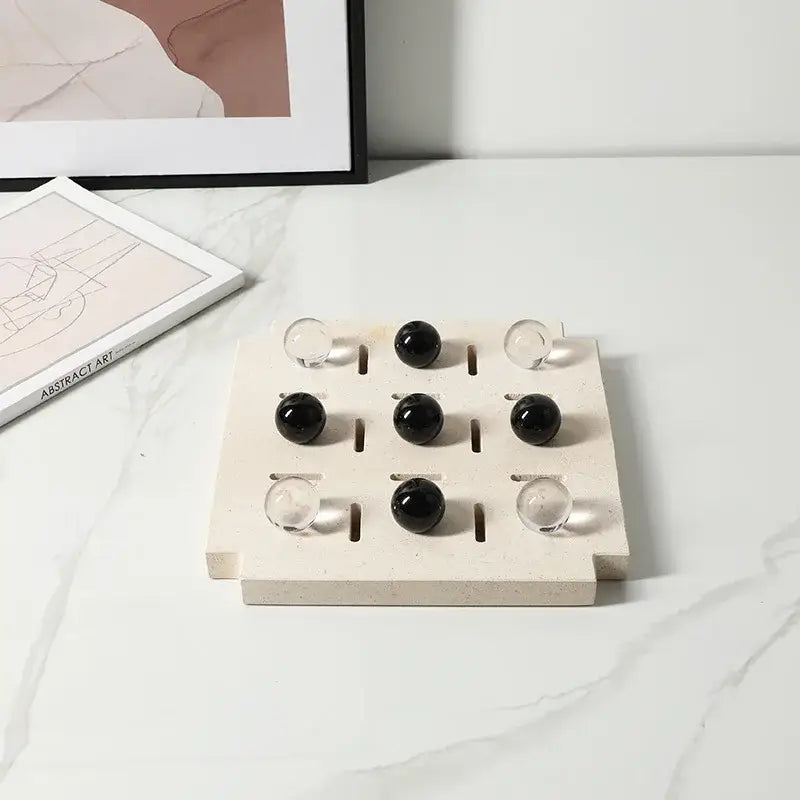Black Glass Chess Set