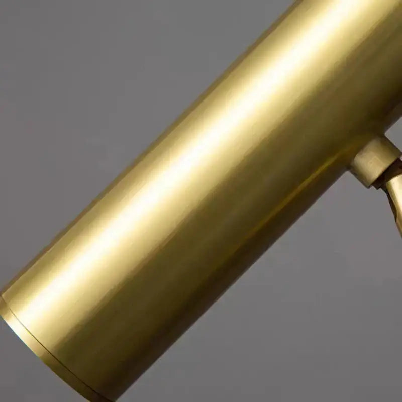 Black Brass Curved Floor Lamp