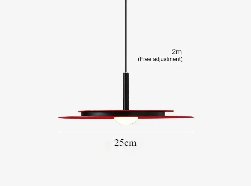 Black Saucer LED Chandelier