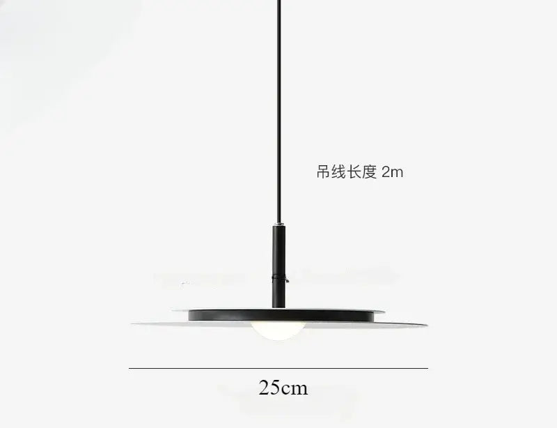 Black Saucer LED Chandelier