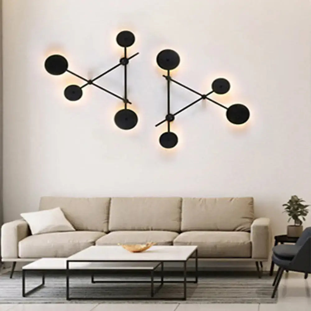 Black Geometric Wall Light