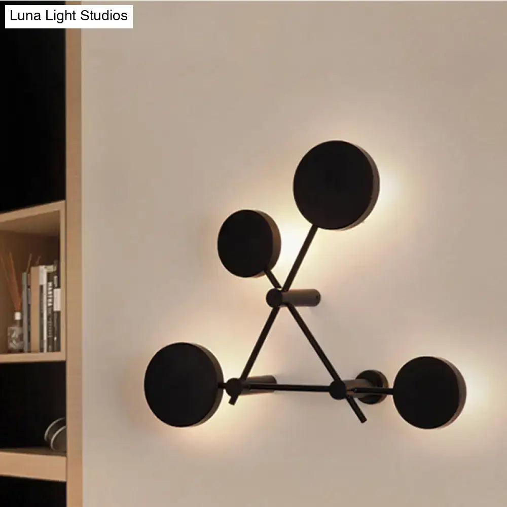 Black Geometric Wall Light