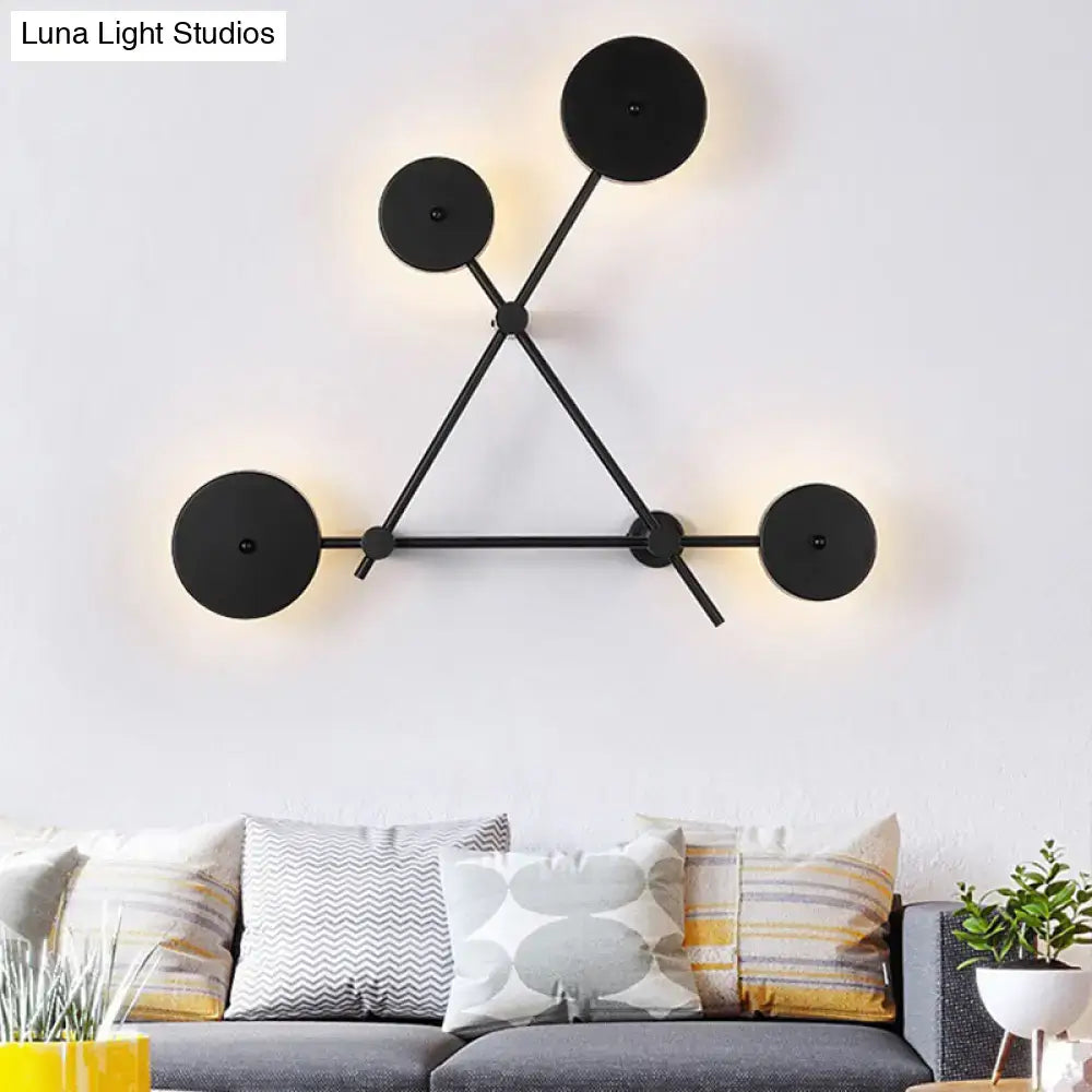 Black Geometric Wall Light