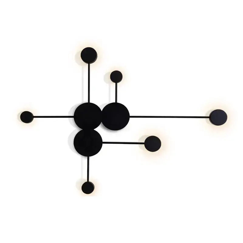 Black LED Geometry Wall Light