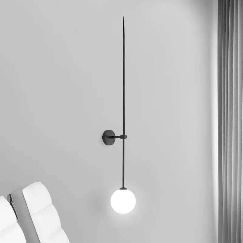 Black Glass Wall Lights