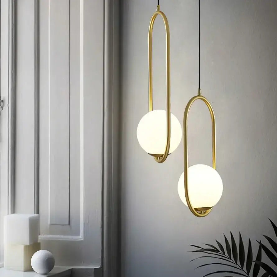 Black Glass Pendant Lamp with Scandinavian Design