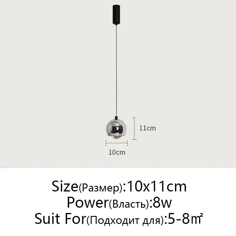 Pearl Black Pendant Light
