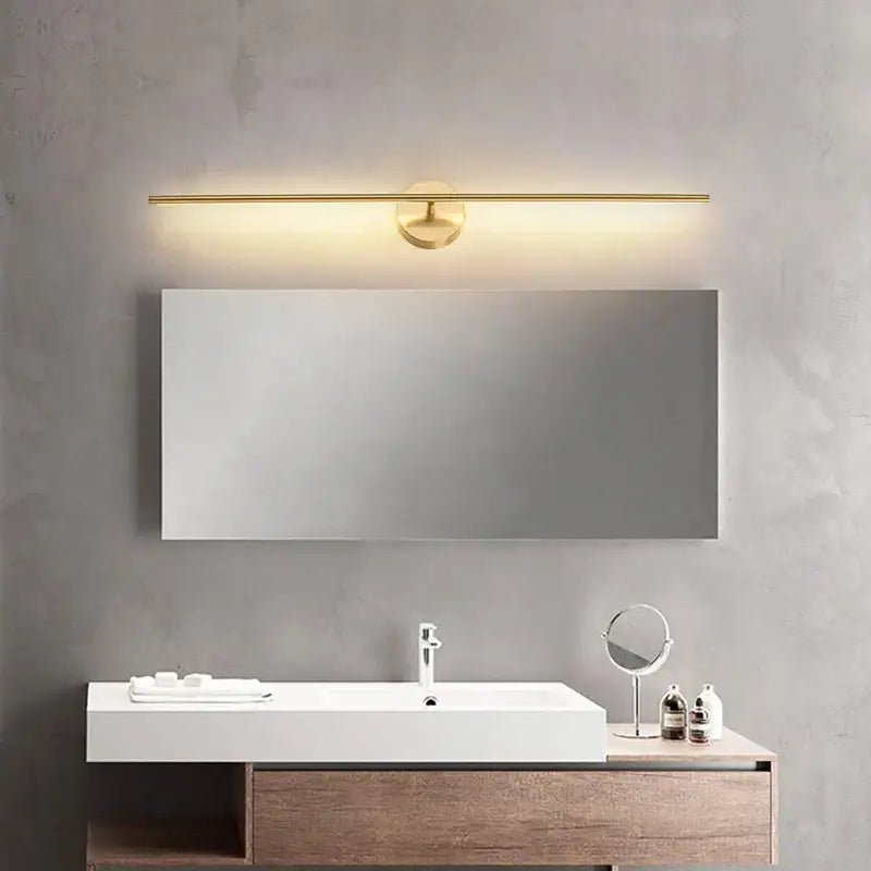 Black Gold Copper 100cm Bathroom Sconce