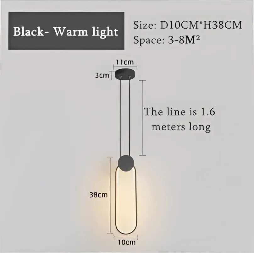 Black Gold LED Pendants