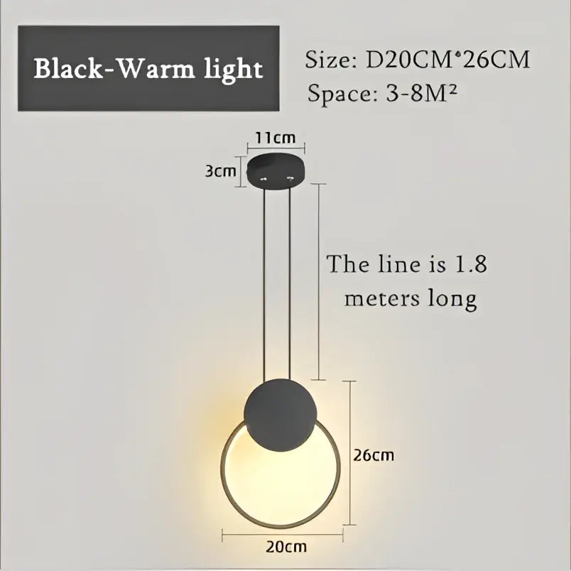 Black Gold LED Pendants