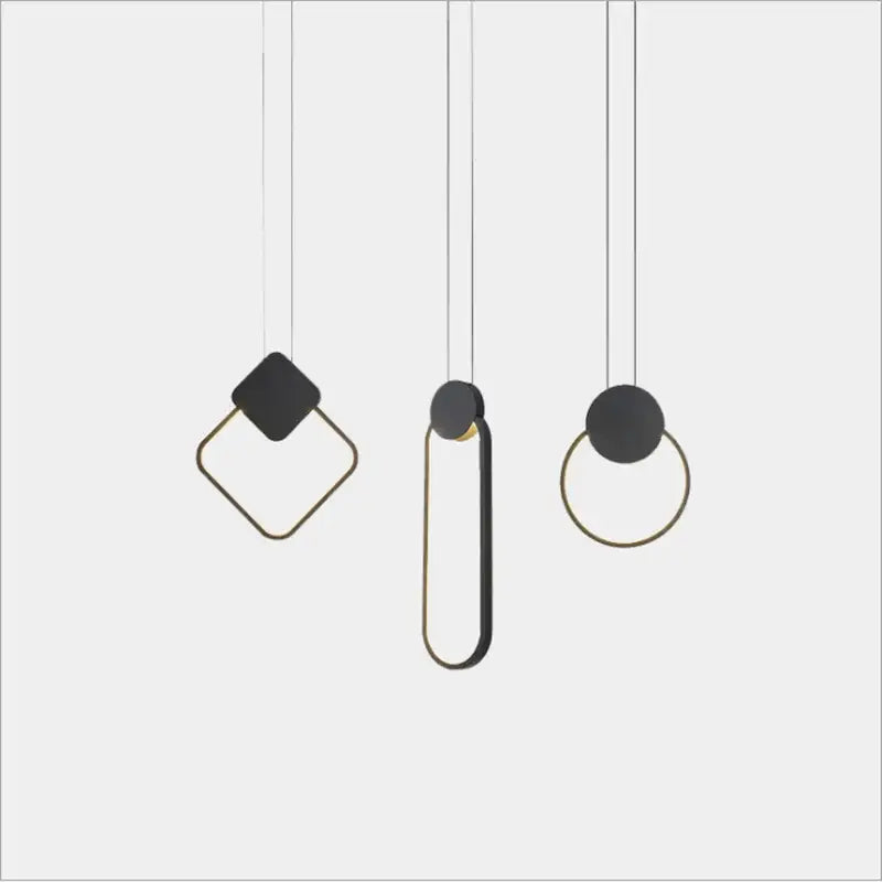 Black Gold LED Pendants