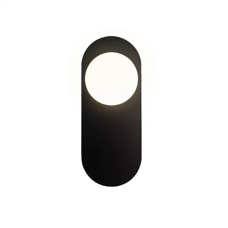 Black Gold Glass Bedroom Sconce