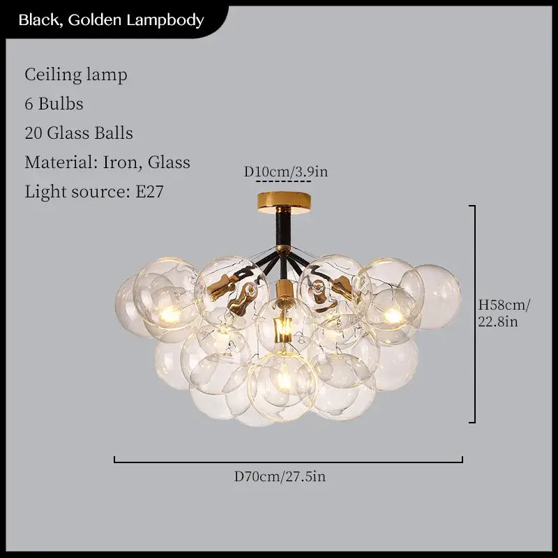 Black Gold Pendant Lights